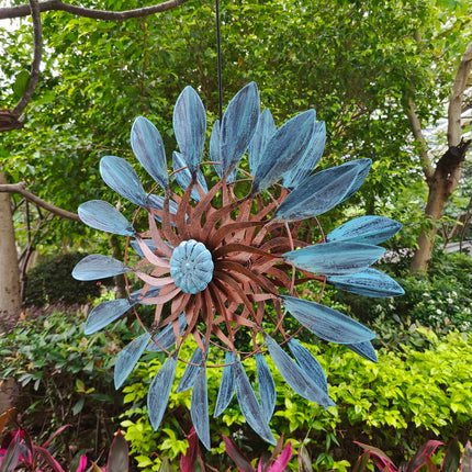 Stainless Steel Outdoor Windmill Chime – Weather-Resistant Hanging Garden Decor