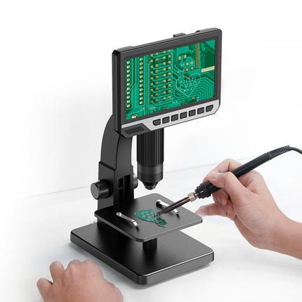 High-Precision USB Digital Microscope Camera with 2000x Zoom and Built-In LED Illumination