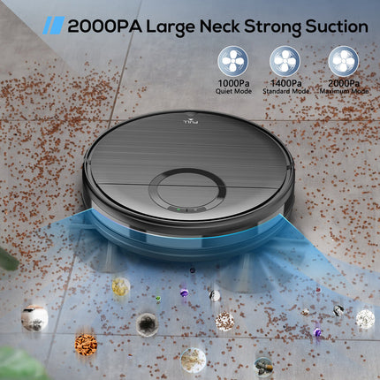 Portable Robot Vacuum & Mop – Slim 78mm, Automatic Floor Cleaner for Home