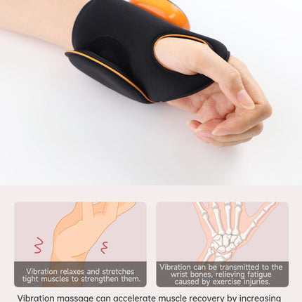 Cordless Heated Eye Massager with LED Light Therapy and 3 Vibration Modes – Black