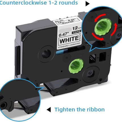 Portable Thermal Transfer Label Printer 203 DPI with Type-C Power & 6-12mm Tape Support