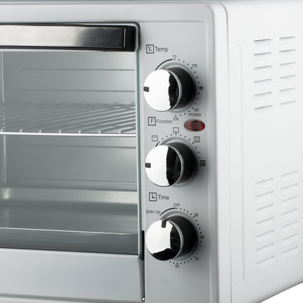 Electric Bench Top Oven 30L 1500W with Even Heating for Baking, Roasting and Toasting