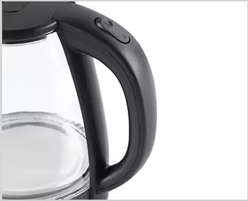 2.0L 1500W Cordless Electric Kettle Rapid Boil, 220V, Compact Black Finish