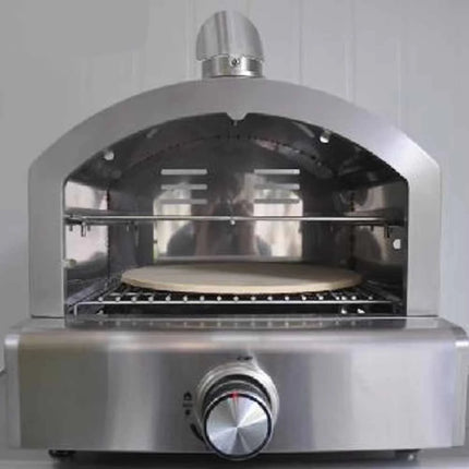 12” Compact Stainless Steel Pizza Maker – Gas & Electric Powered Outdoor Oven