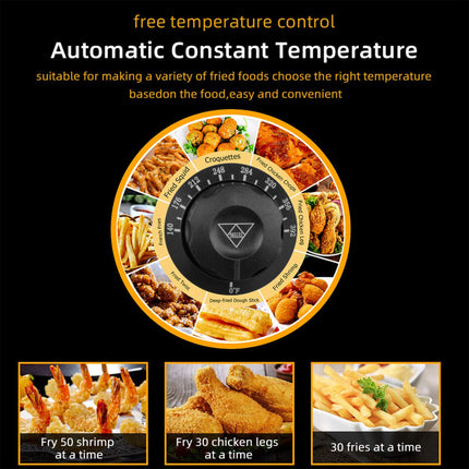 Commercial Double Basket Electric Fryer 3000W x 2 Dual Tank Deep Fryer 10L x 2 Stainless Steel