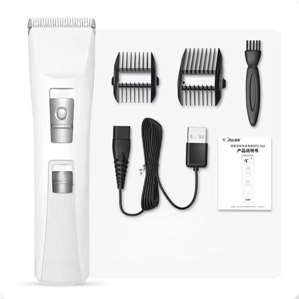 Portable USB Rechargeable Pet Grooming Clipper for Small & Large Dogs and Cats with Ceramic Blade Pink