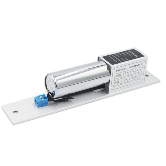 12V DC Electric Bolt Lock for 180° Frameless Glass Door Access Control System