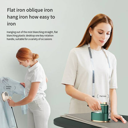 Compact Travel Folding Iron – Mini Adjustable Heat Portable Beige Design