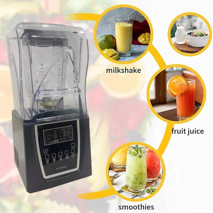 Heavy Duty Commercial Blender 1800W with Soundproof Cover 1300ml
