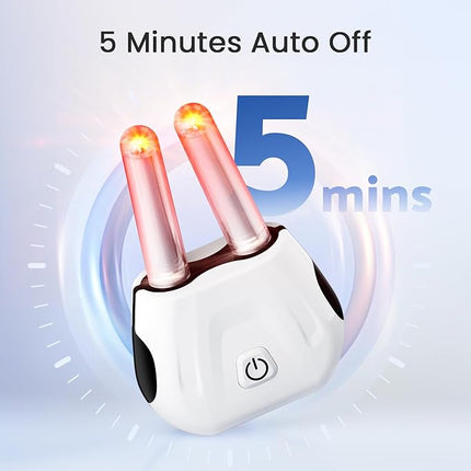 Rechargeable Red Light Nasal Device Compact Ergonomic Sinus Care Tool White