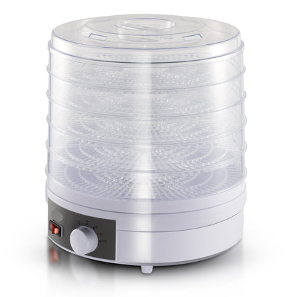 High Capacity 350W Food Dehydrator with 5 Stackable Trays for Healthy Homemade Snacks