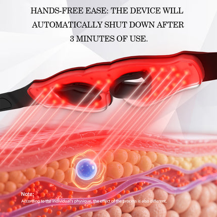 Cordless Silicone LED Eye Mask with Red, Blue, Orange & Infrared Light Relaxation for Skin and Eye Care