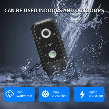Smart Video Door Phone with 7 Inch IPS Monitor, Night Vision, Motion Detection & IP65 Camera