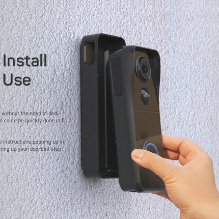 5MP Wireless Video Doorbell Camera with PIR Motion Detection, Two-Way Audio & IP65 Weatherproof Design