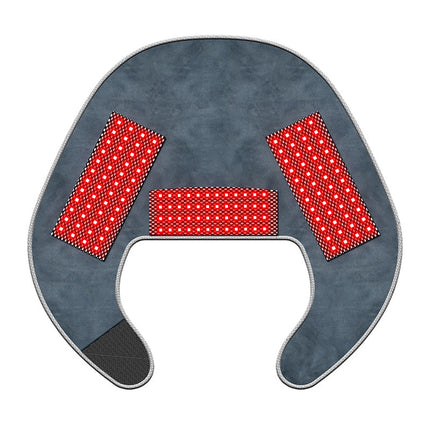 Wearable Neck Shoulder Red Light Relaxation Belt with Heat and Vibration Modes