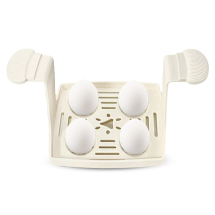 Rapid Electric Egg Cooker with Double Layer Steaming Rack for Hard Boiled Eggs
