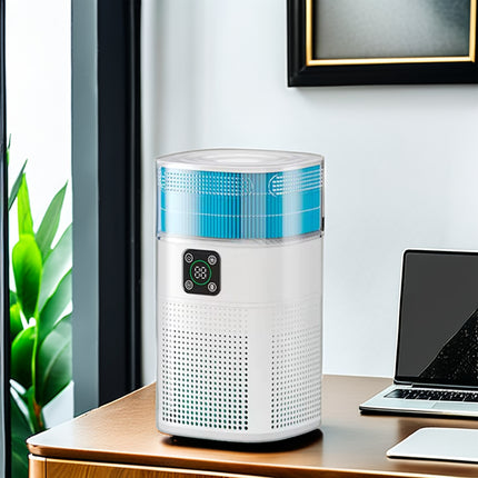 Portable Air Purifier 12W with 70m³/h CADR, 3 Speeds & 8-Hour Timer