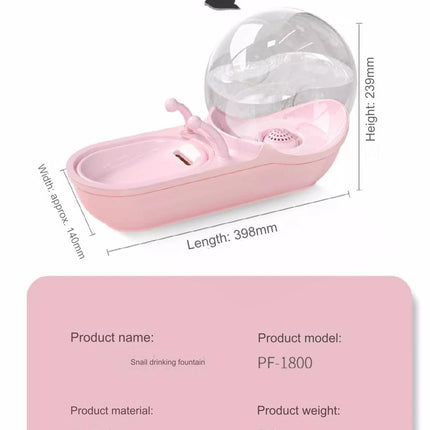 Large Capacity 4.5L Cat Drinking Fountain with Quiet Pump, Detachable Design and Filter