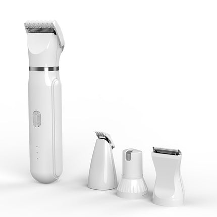 Portable USB Rechargeable 4-in-1 Dog & Cat Grooming Clippers with Nail Grinder and Precision Trimmer