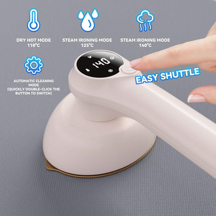 Portable 4-Level Handheld Fabric Steamer with 285ml Reservoir – Ideal for Home & Travel