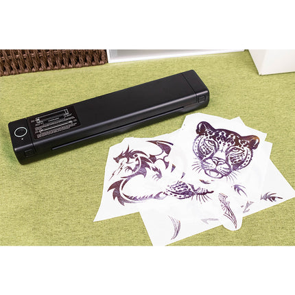 Portable 300 DPI Thermal Transfer Printer with 2000mAh Battery for A4/A5/B5 & Letter Paper