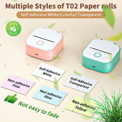 Portable Thermal Label Printer with Bluetooth, 203 DPI, Rechargeable Battery, 50-53mm Labels