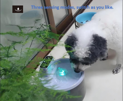 Smart Pet Water Fountain with UVC Sterilization, Motion Sensor & Rechargeable Battery for Cats and Dogs, Bright Yellow