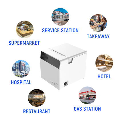 Portable Thermal Label Printer 53mm USB & Bluetooth with 203 DPI High-Speed Printing