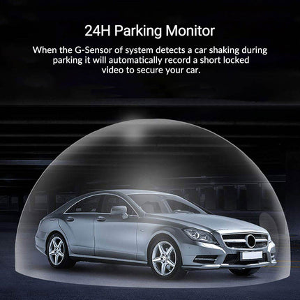 4-Channel 4K Dash Camera with WiFi App Control, Loop Recording, Parking Monitoring & 256GB Support