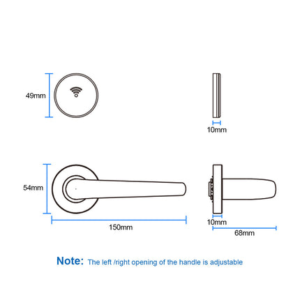 Heavy Duty Stainless Steel Door Lock Set for Hotels, 25-100mm Door Thickness