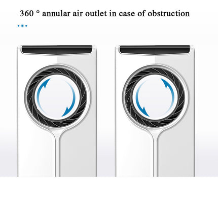 Portable 4L Water-Cooled Air Cooler Tower Fan with 360° Rotation & Timer
