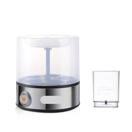 Electric Egg Boiler for 6 Eggs with Single Layer Design and Automatic Quick Cooking
