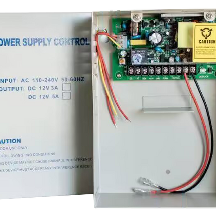 Access Control Power Supply 12V 5A 60W with Adjustable Door Release Timer