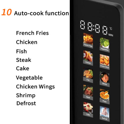 7L Smart Digital Air Fryer with Window, Large Capacity Oil-Free Cooker
