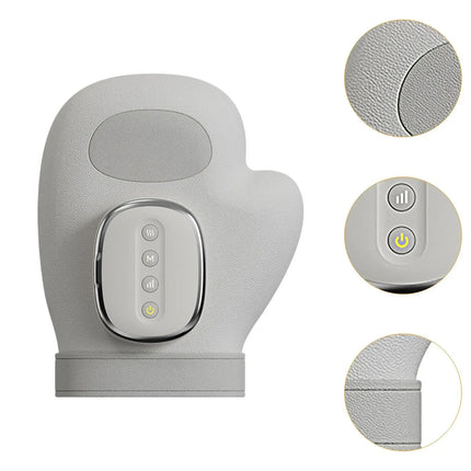 Portable Cordless Hand Massager for Palm and Finger Relief with Warming Feature