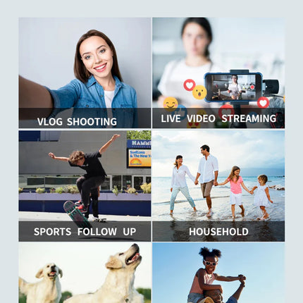 Portable Smartphone Video Stabilizer with 3-Axis Anti-Shake Control, 360° Spin & Foldable Tripod