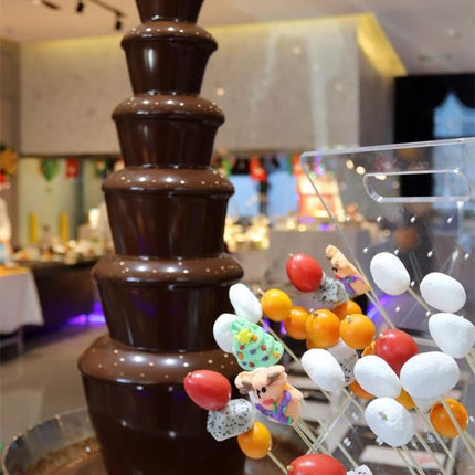 Electric Chocolate Fountain Machine with 4 Layers 300W Dessert Fountain for Entertaining