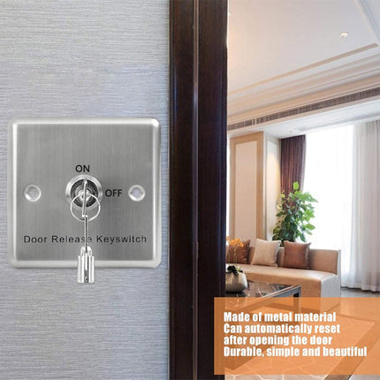 Wall Mounted Access Control Exit Release Button with Key Switch