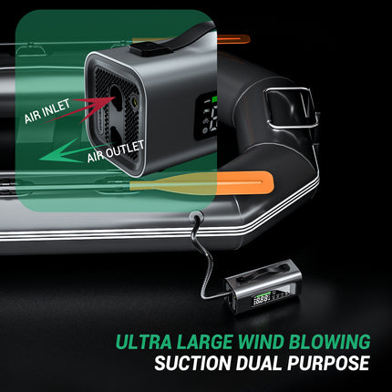 Portable 2-in-1 Car Jump Starter & 140PSI Air Pump – 2000A Peak, Travel-Ready