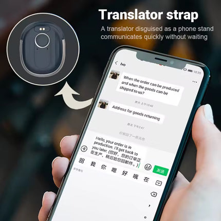 Rechargeable Smart Language Translator Device OLED Screen Android OS Multi Language