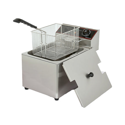 High-Power 3200W Electric Fryer with Built-In Oil Filtration and Temperature Control