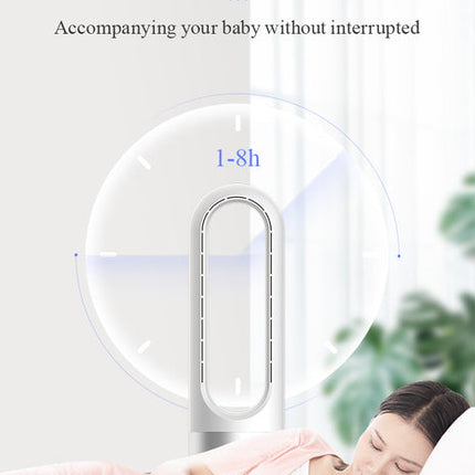 Portable 56cm Tower Cooling Fan with Slim Vertical Design White