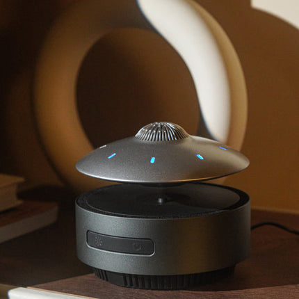 Levitation UFO Style Wireless Bluetooth Speaker with LED Touch Panel – Portable Black