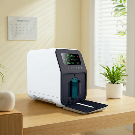 Portable Oxygen Generator with 1–9L Adjustable Flow, LED Display & Quiet Operation