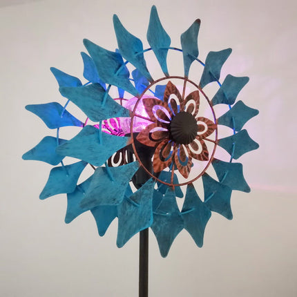Outdoor 3D Metal Kinetic Wind Spinner Weather Resistant Garden Yard Sculpture