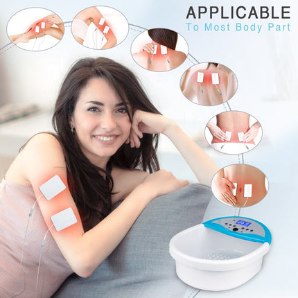 Portable Ionic Foot Spa Detox System with Infrared Waist Belt and Electrode Pads