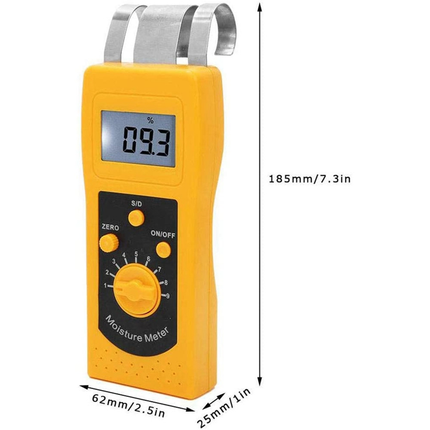 Handheld Fabric Moisture Analyzer with Digital LCD Screen