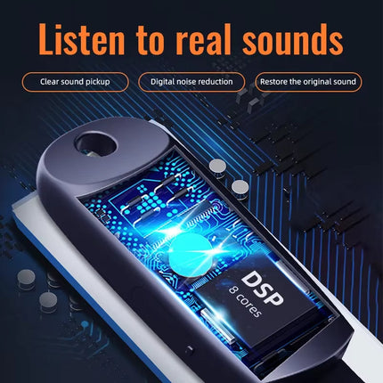 Compact Keychain Audio Recorder Portable USB Rechargeable High-Quality WAV Recording Device