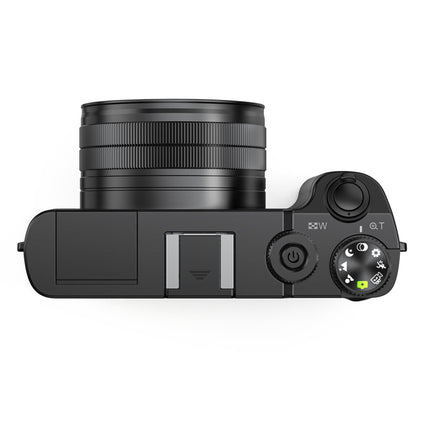 4K Ultra HD Dual Lens Digital Camera 13MP CMOS with 2.8 Inch Display, 256GB Card Support, Rechargeable Battery – Black