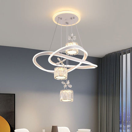 Modern Adjustable Indoor Pendant Light – Acrylic & Iron Luxury Design